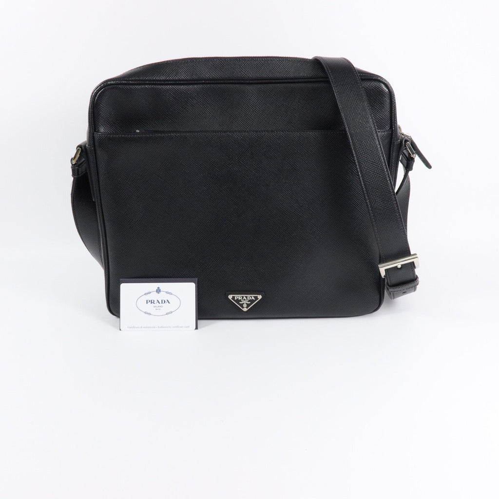 Prada · Saffiano Leather Messenger