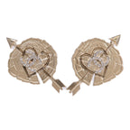 Chanel CC Earrings · Gold-Tone Metal