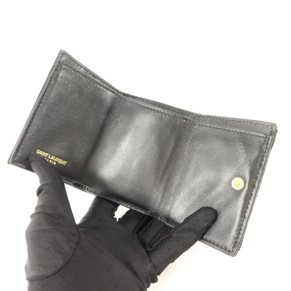Saint Laurent · Calfskin Trifold Wallet