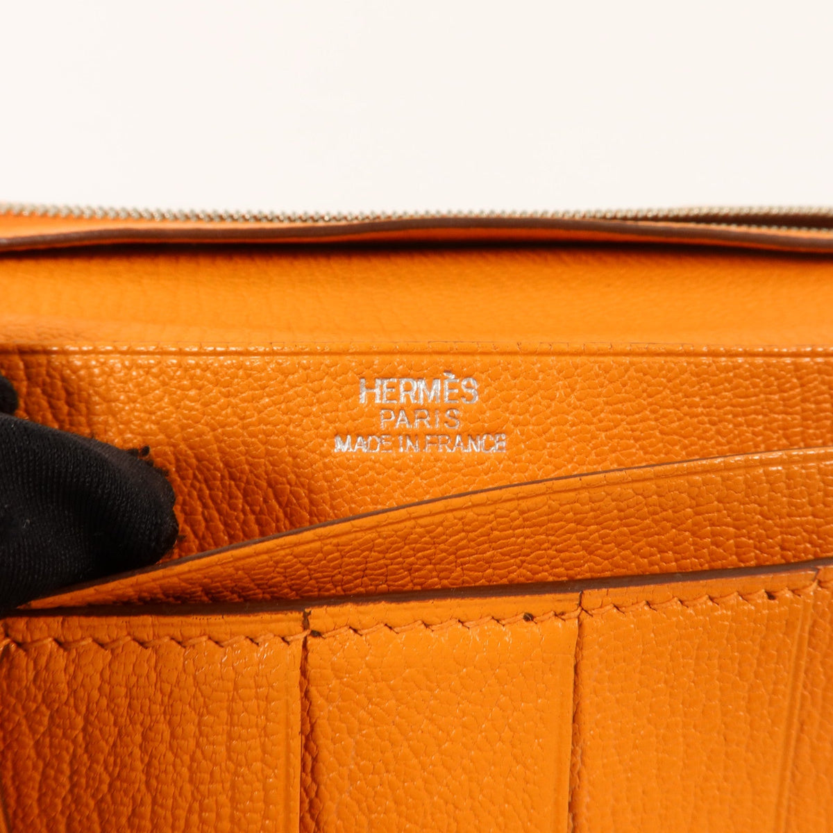Hermès Bearn · Chèvre Leather