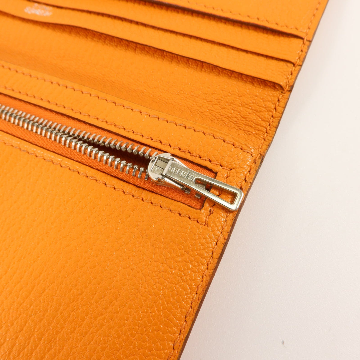 Hermès Bearn · Chèvre Leather