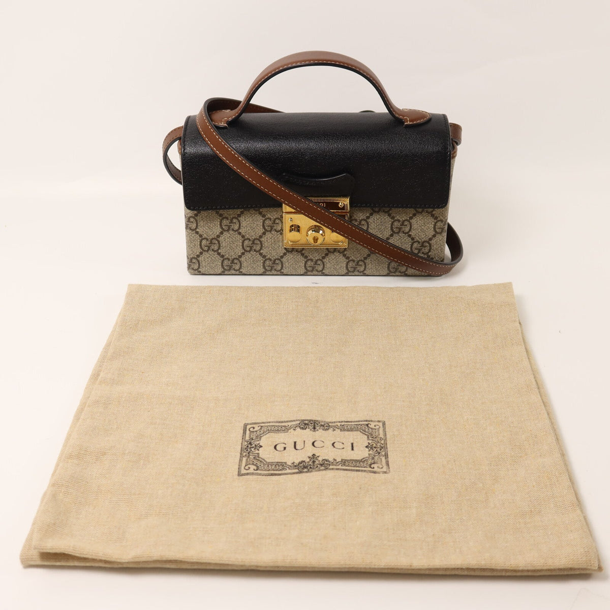 Gucci Padlock Mini · GG Coated Canvas