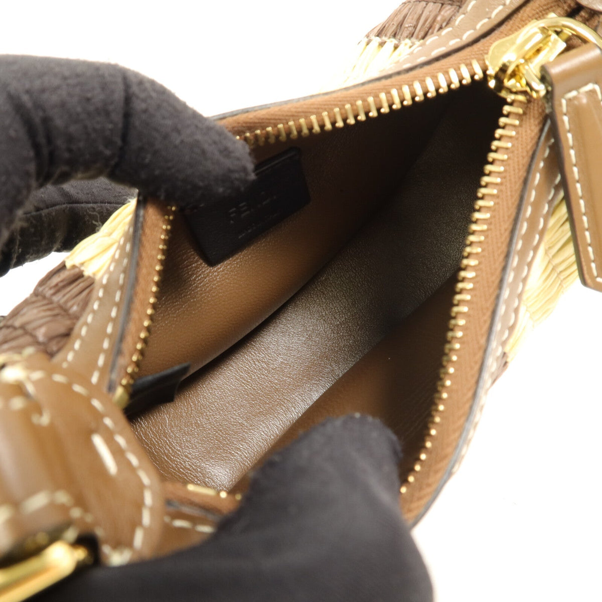 Fendi Nano Fendigraphy · Raffia