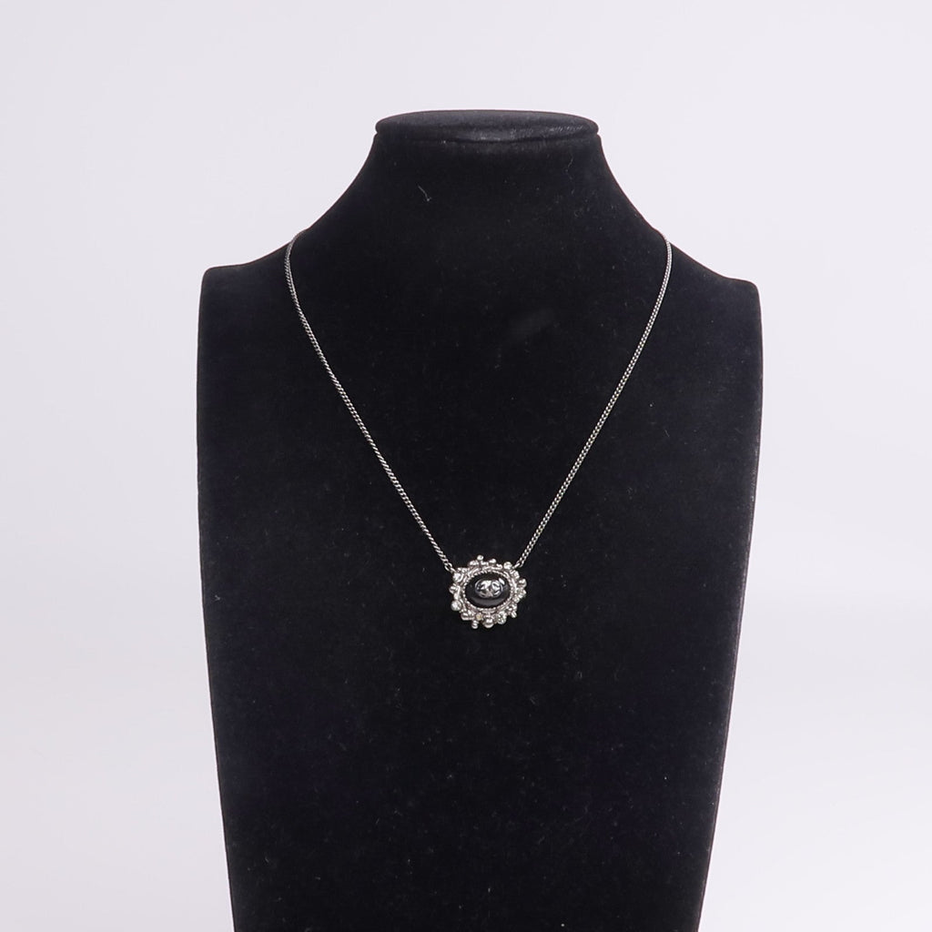 CHANEL CC Stone Necklace · Metal