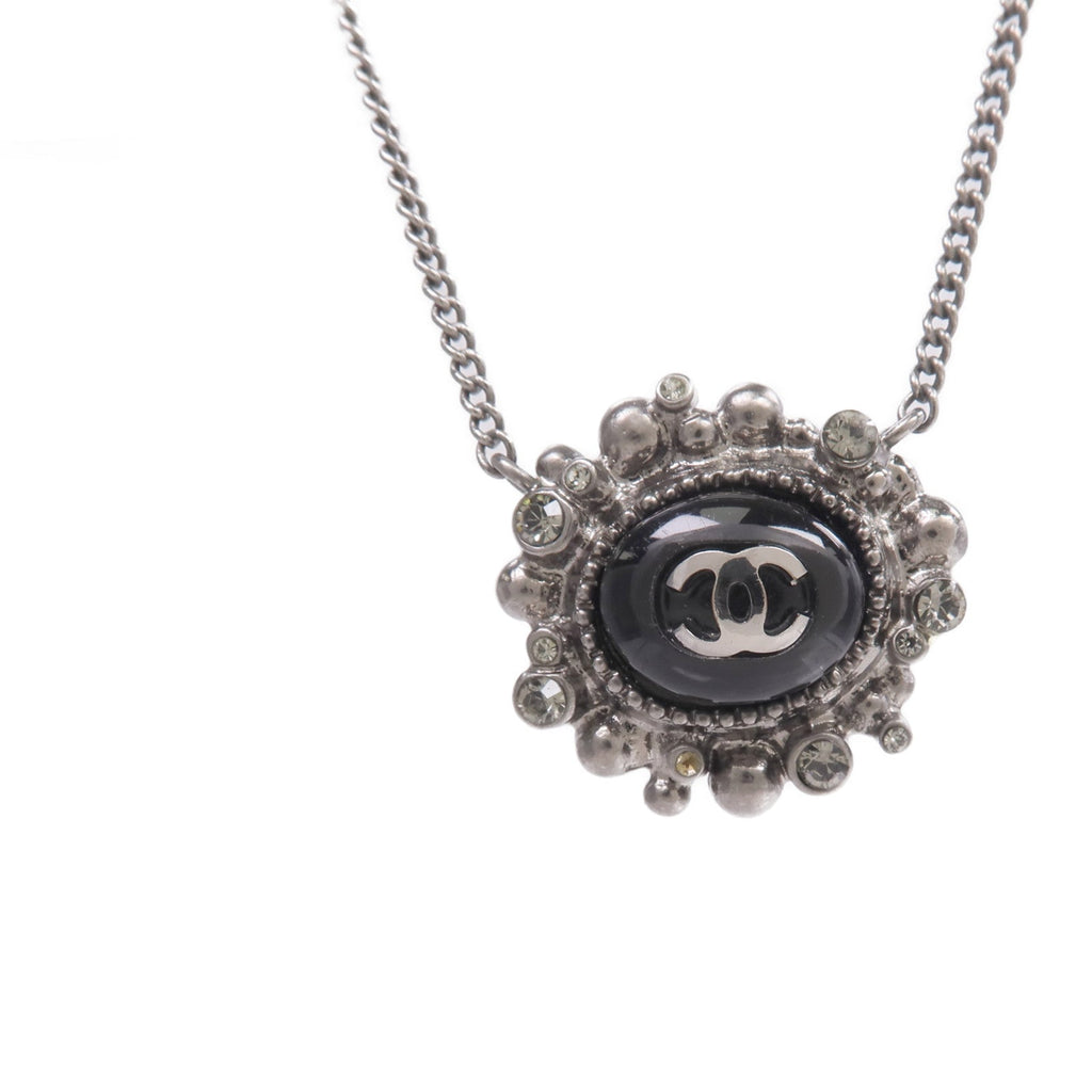 CHANEL CC Stone Necklace · Metal