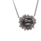 CHANEL CC Stone Necklace · Metal