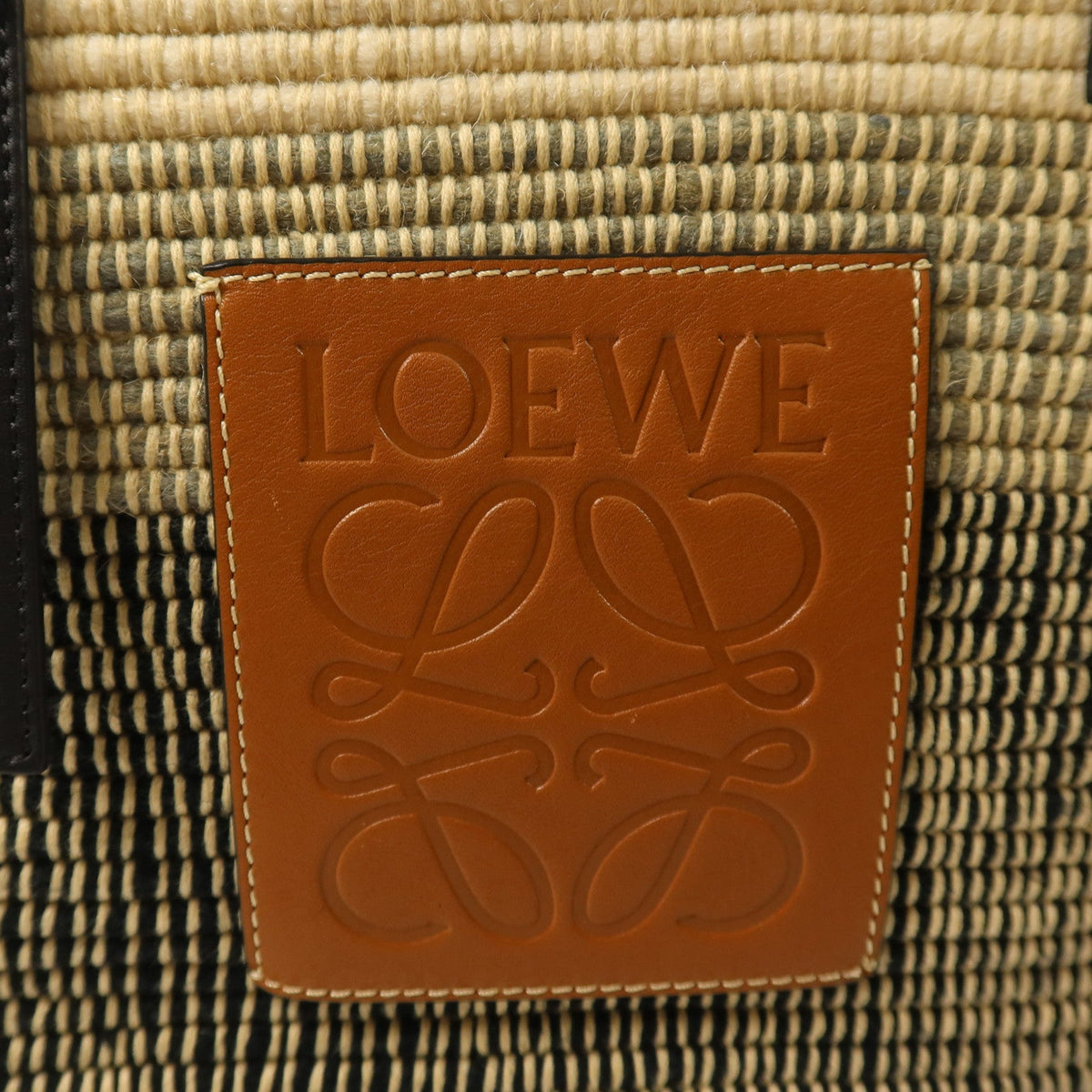 Loewe Square Basket · Raffia