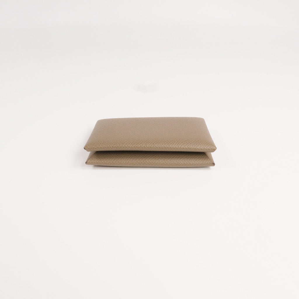 Hermès Calvi · Epsom Leather · Étoupe