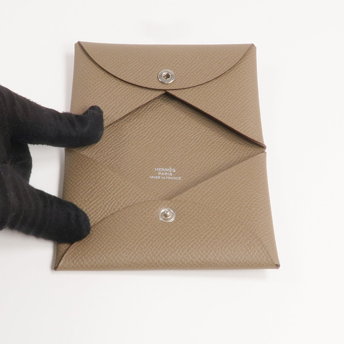 Hermès Calvi · Epsom Leather · Étoupe
