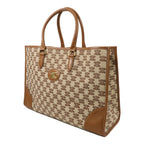 CELINE Horizontal Cabas · Canvas Calfskin