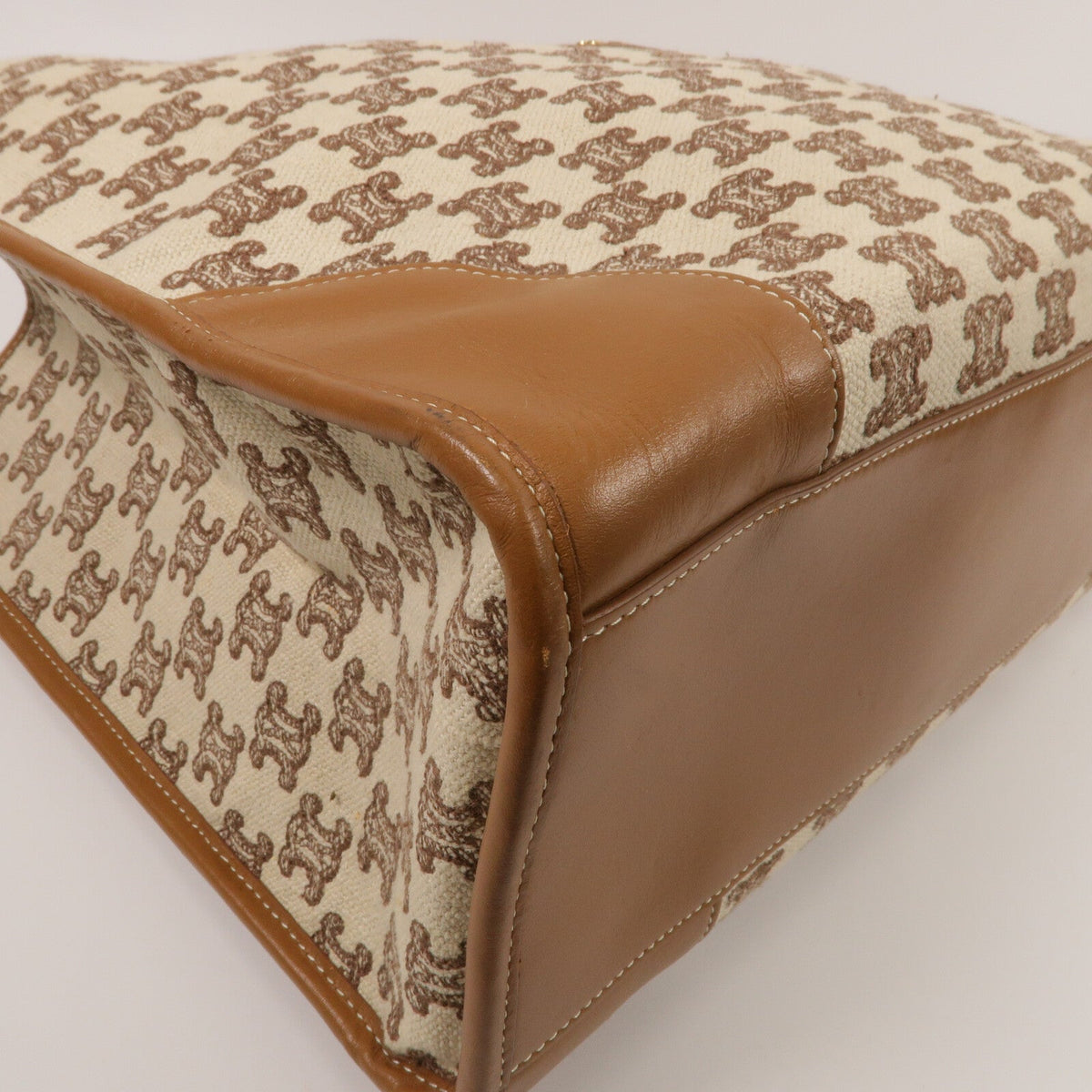 CELINE Horizontal Cabas · Canvas Calfskin
