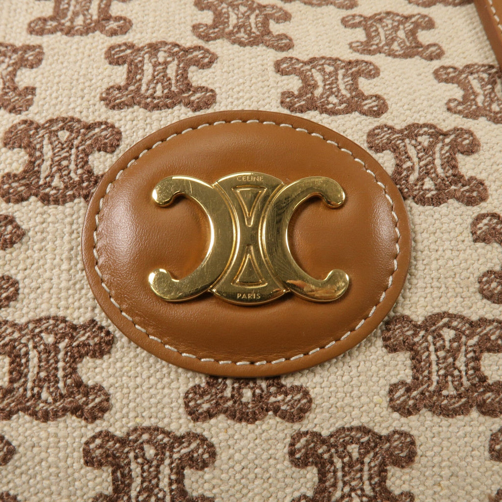 CELINE Horizontal Cabas · Canvas Calfskin