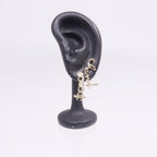 Chanel CC Earrings · Gold Tone