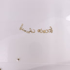 Chanel CC Earrings · Gold Tone