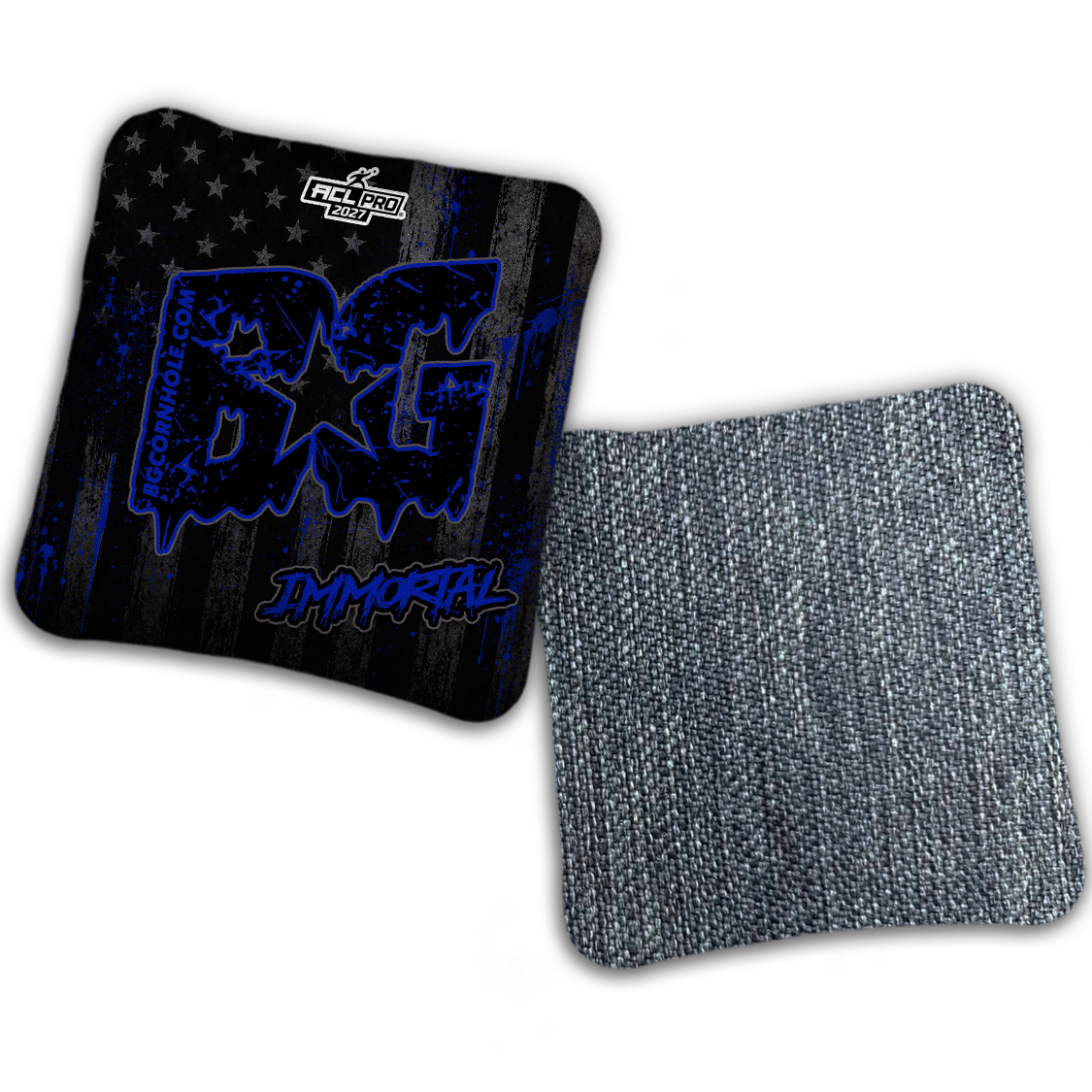 2027 ACL - BG Multiple Bag Models "AMERICAN GRIT" - Pro Stamped Cornhole Bags - SET OF 4 BAGS