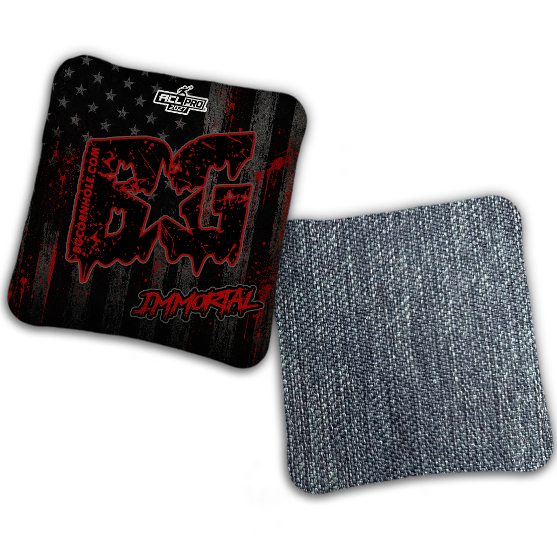 2027 ACL - BG Multiple Bag Models "AMERICAN GRIT" - Pro Stamped Cornhole Bags - SET OF 4 BAGS