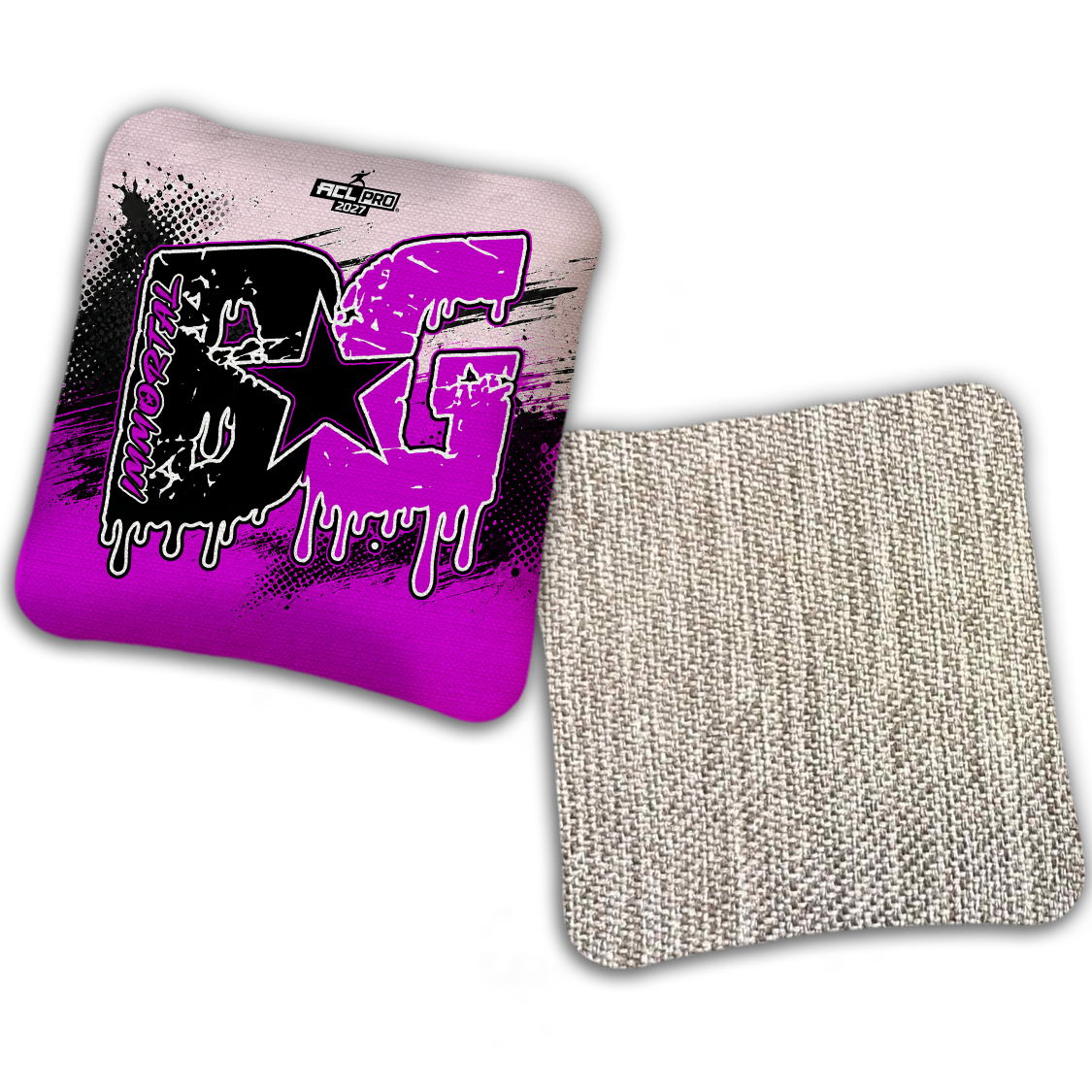 2027 ACL - BG Multiple Bag Models "GRUNGE" - Pro Stamped Cornhole Bags - SET OF 4 BAGS