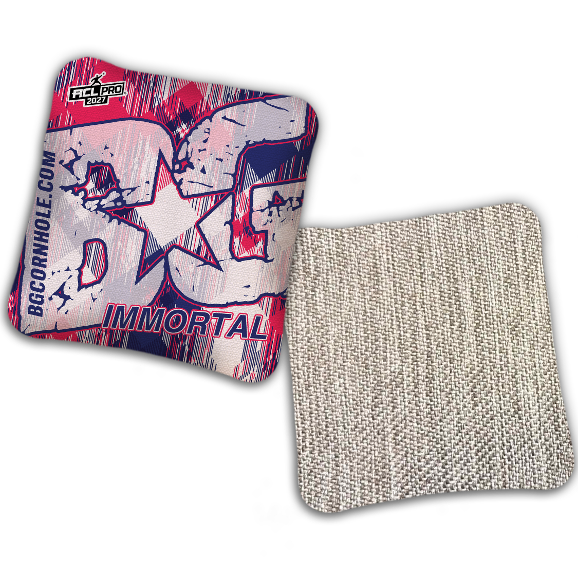 2027 ACL - BG Multiple Bag Models "LUMBERJACK GLITCH" - Pro Stamped Cornhole Bags - SET OF 4 BAGS