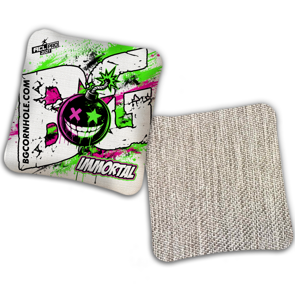 2027 ACL - BG Multiple Bag Models "TAKE COVER" - Pro Stamped Cornhole Bags - SET OF 4 BAGS