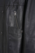 The Lioara Black Leather Women Jacket
