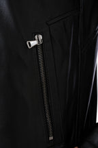 The Falcon Black Smooth Leather Men Jacket