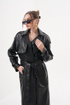 The Raven Black Leather Women Jacket