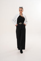 The Elvaris Reversible White Leather Women Jacket