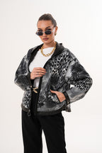 The Calyra Reversible Leather Women Jacket – Black