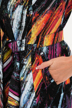 The Mirage Brushstroke Leather Women Jacket