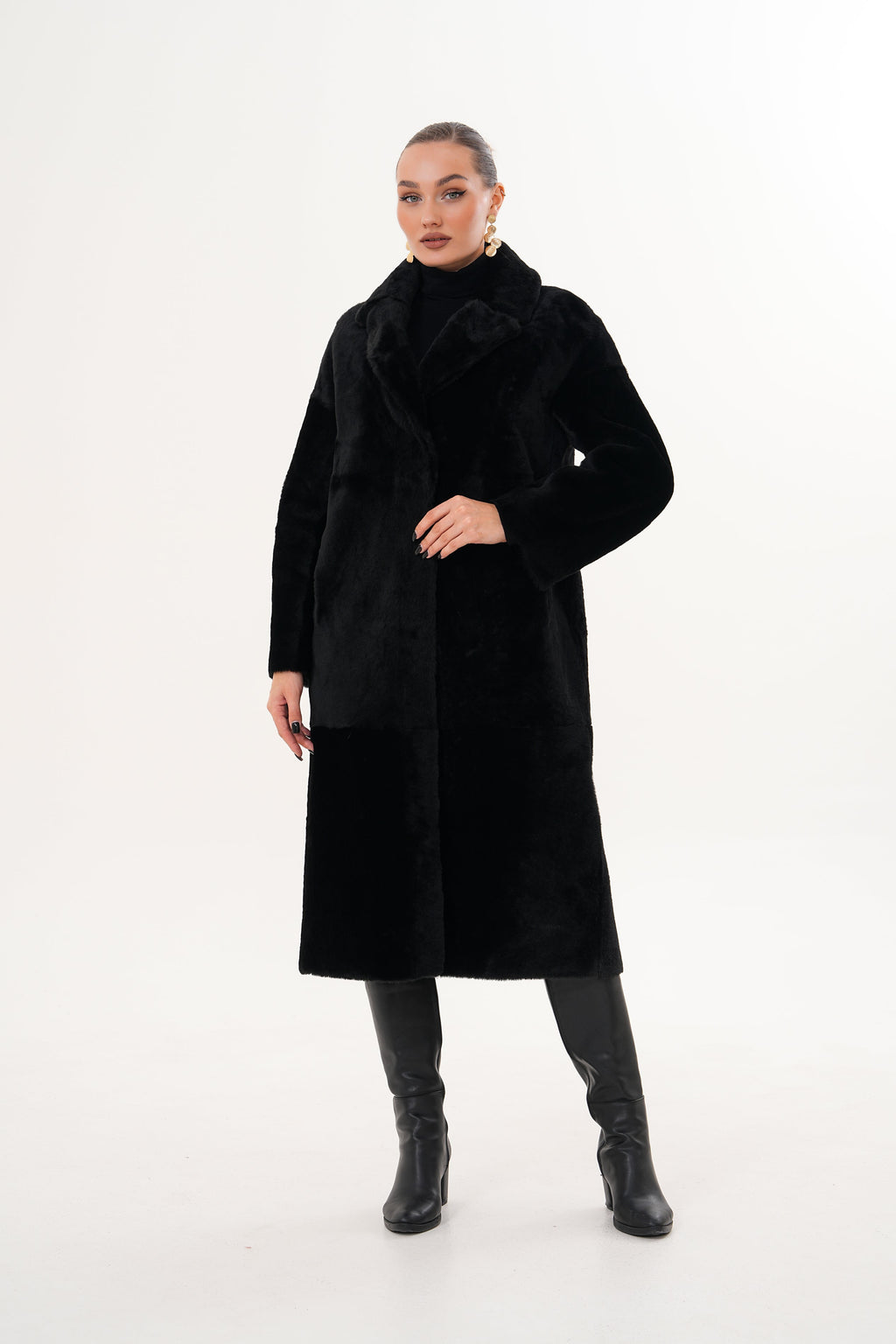 The Emilia Reversible Shearling Leather Women Jacket