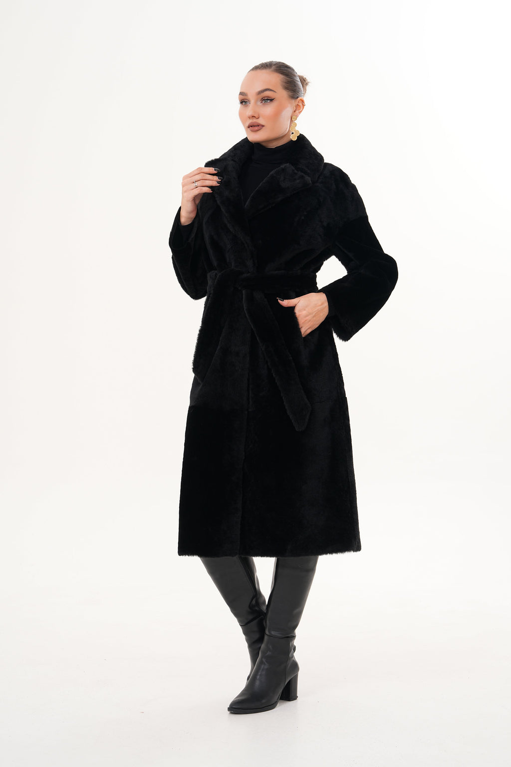 The Emilia Reversible Shearling Leather Women Jacket