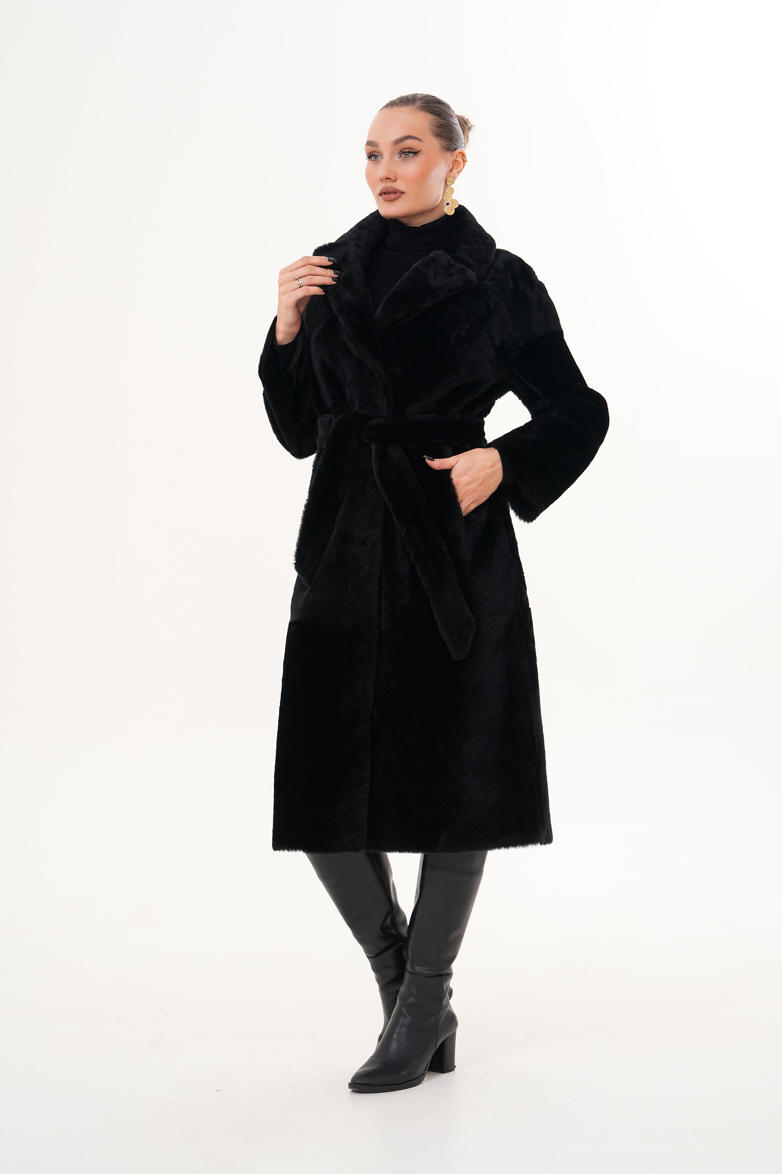 The Emilia Reversible Shearling Leather Women Jacket