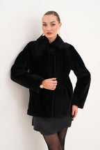 The Ava Reversible Shearling Leather Women Jacket