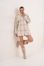 The Prado Reversible Cream  Leather Women Jacket