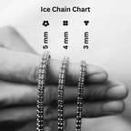 Two Tone Gold Ice Chain 5mm
