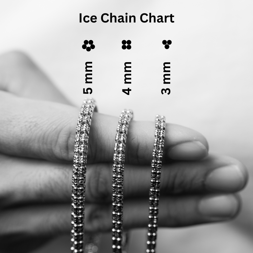 Silver Ice Chain 5mm