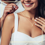 Alphabet A-Z Initial Letter CZ Pendant 14K Gold Filled Box Chain Set 18" 20" 24" Women Necklace Set