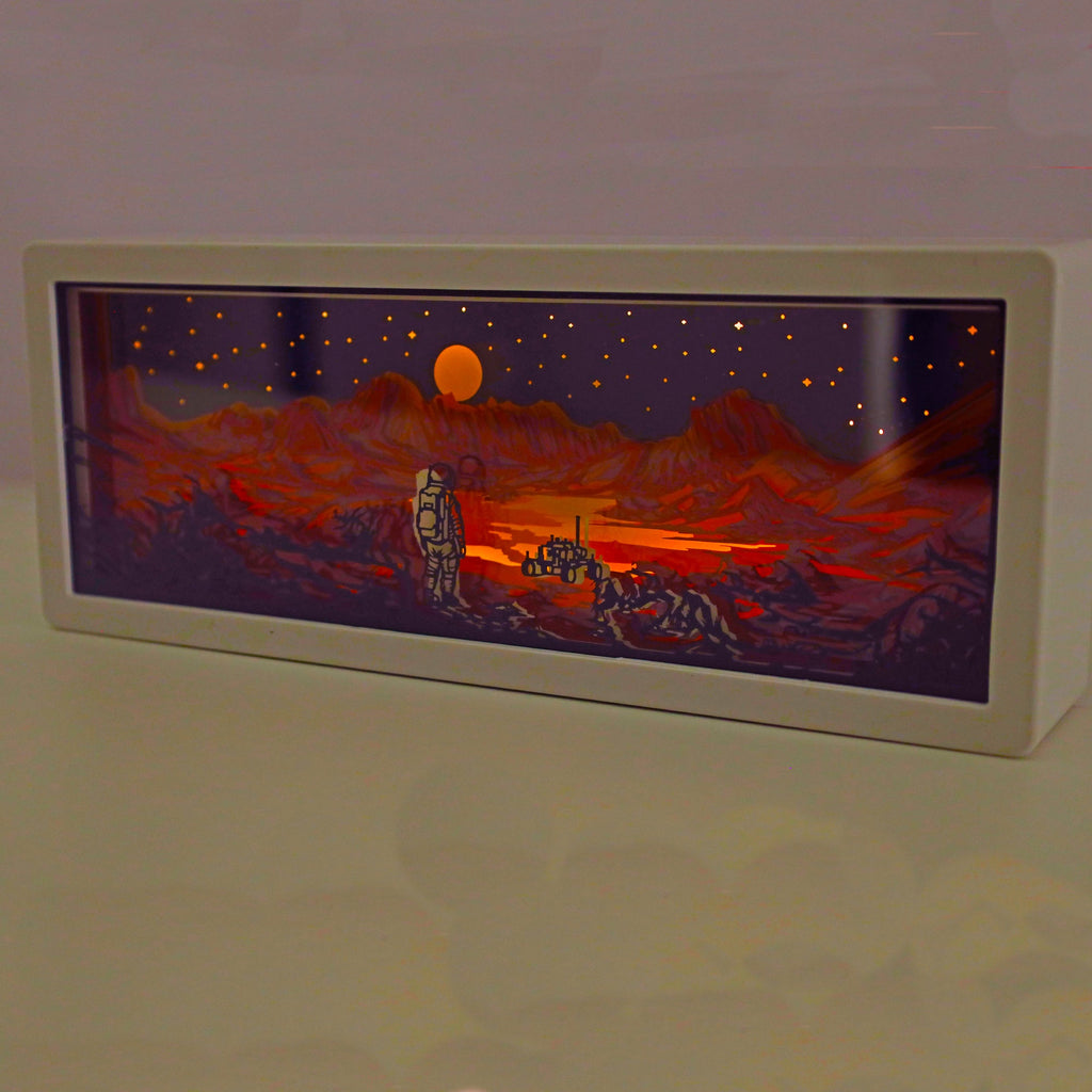 Walking on Mars 3D Paper Light