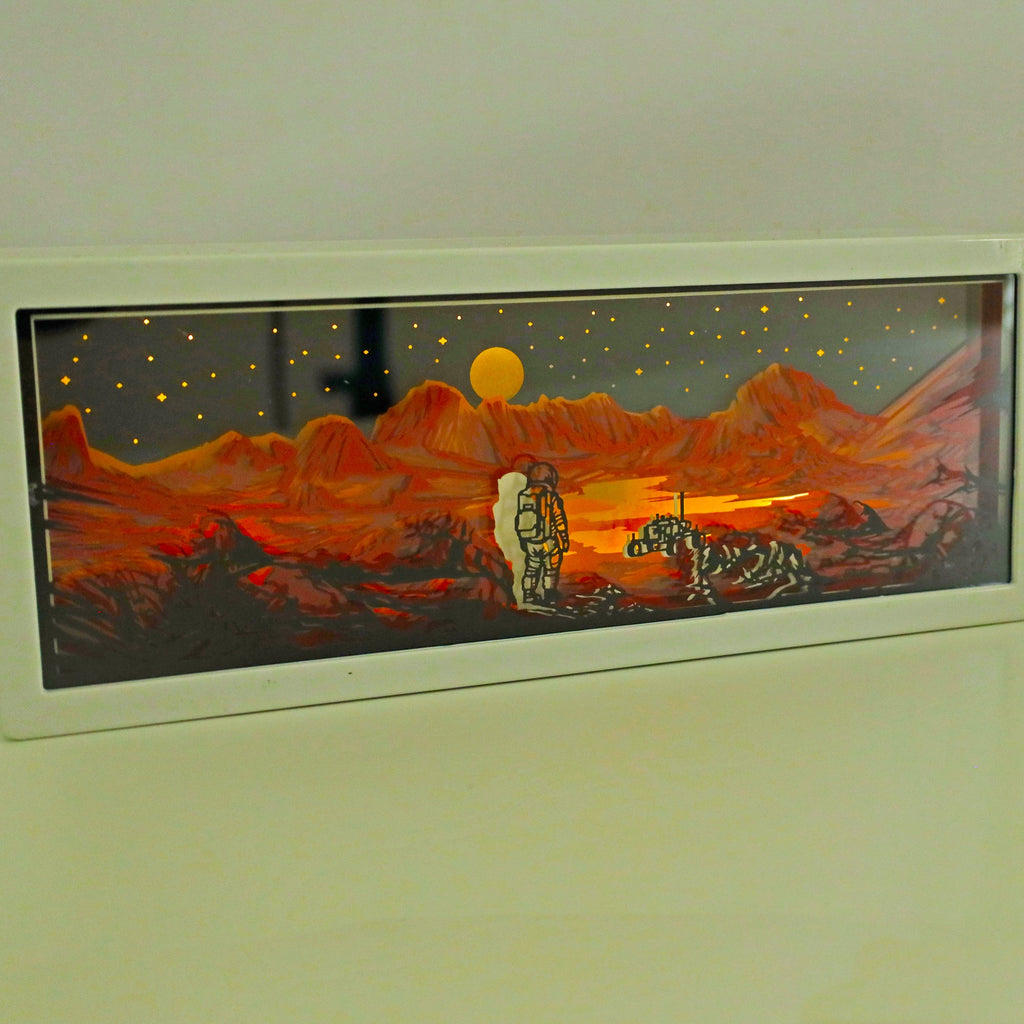 Walking on Mars 3D Paper Light