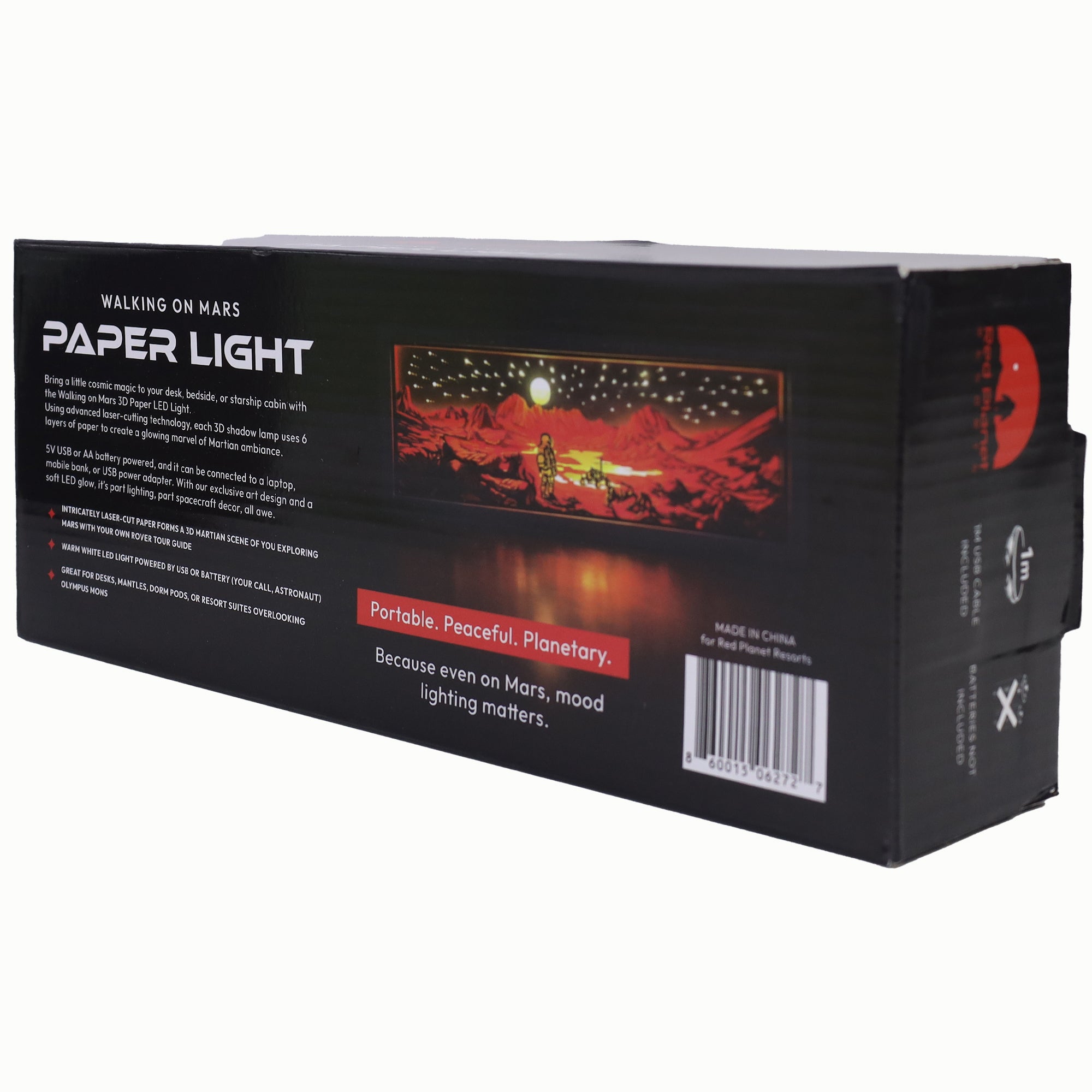 Walking on Mars 3D Paper Light
