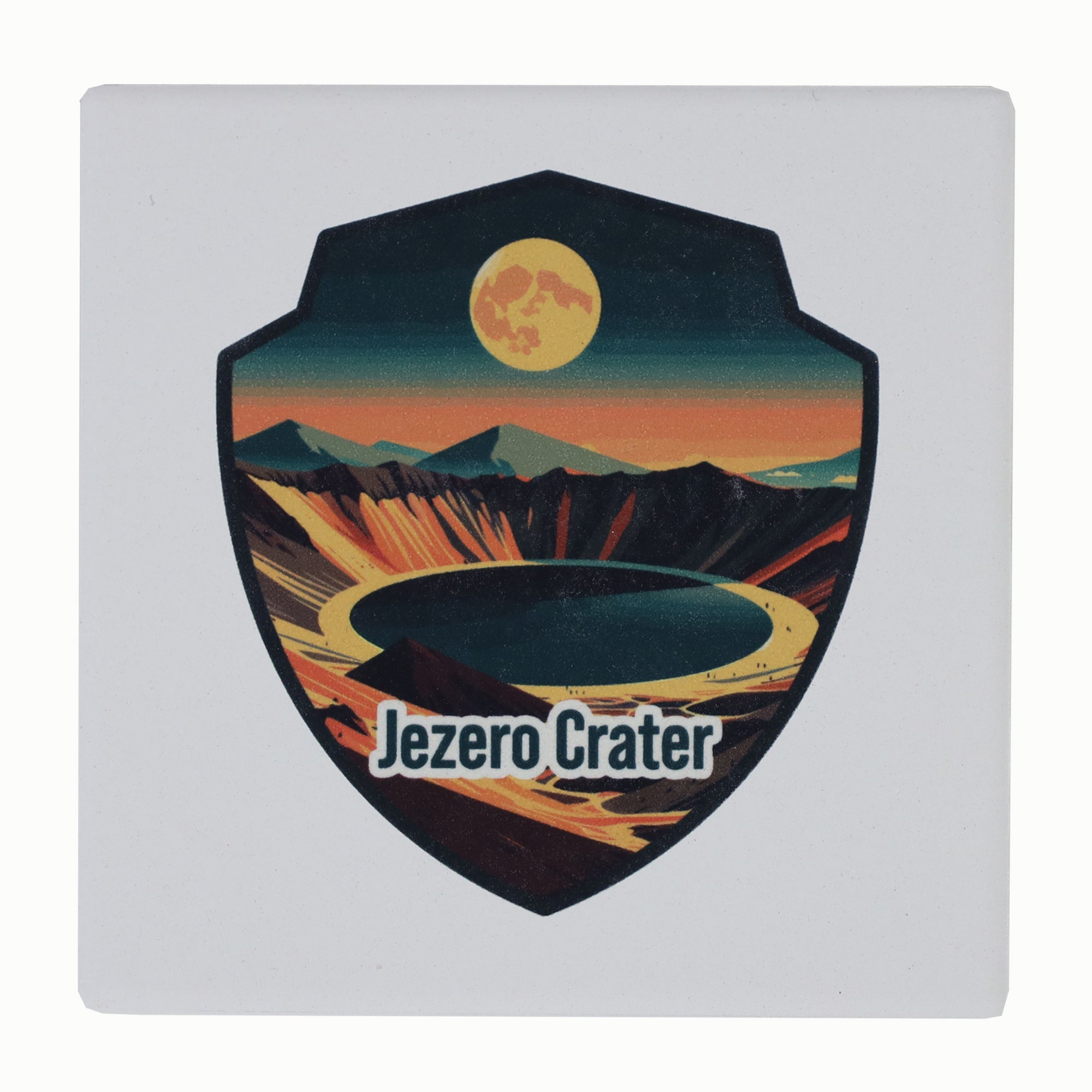 Mars Locations Ceramic Coaster Set