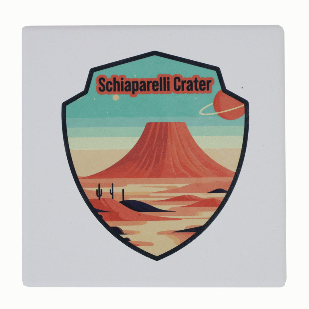 Mars Locations Ceramic Coaster Set