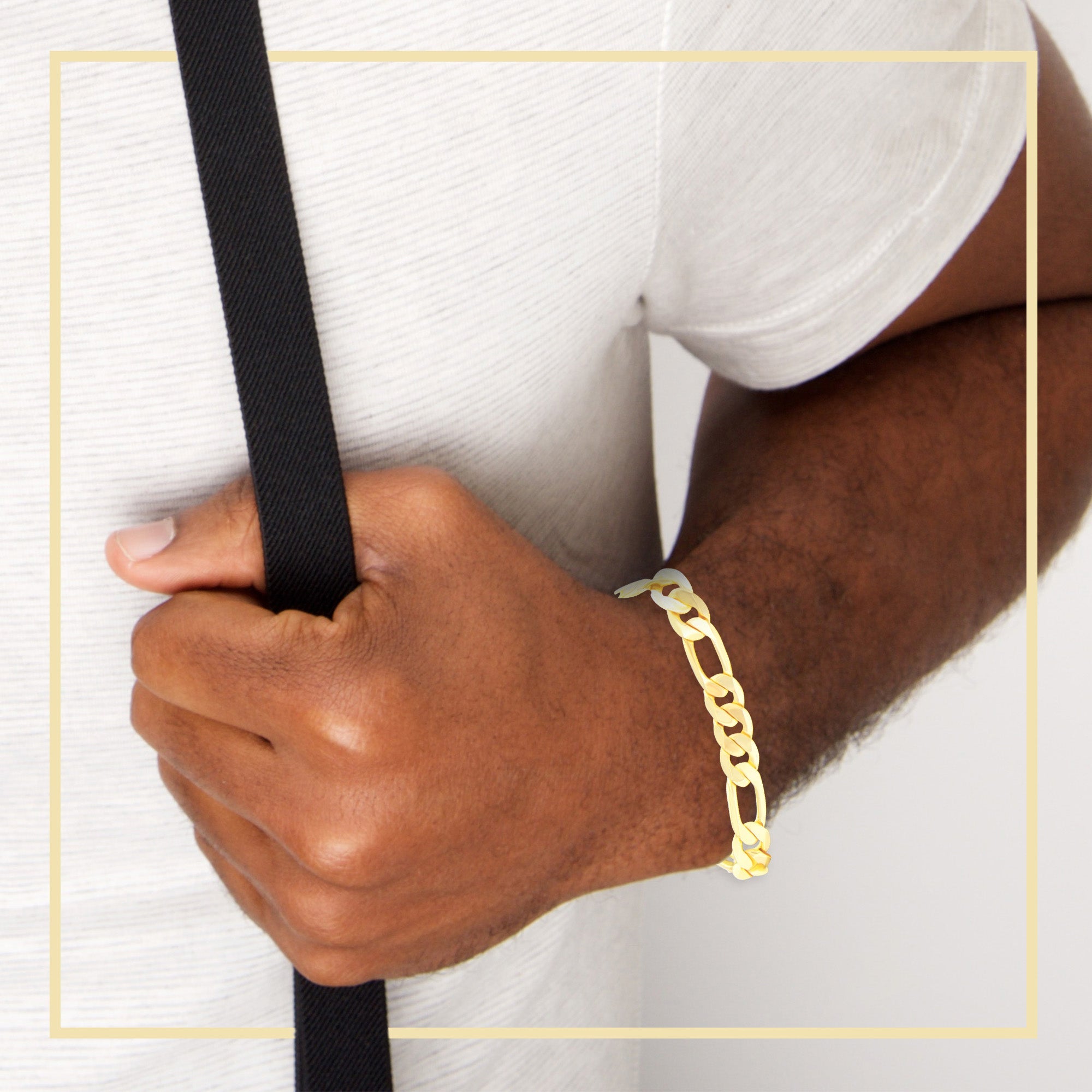 14K Gold Filled Figaro Chain Necklace 24"