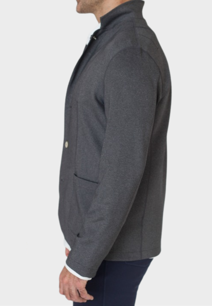 In-Flight Stretch Blazer - Charcoal Gray
