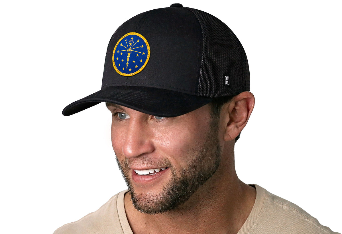 Indiana Flag Trucker Hat  |  IN Snapback