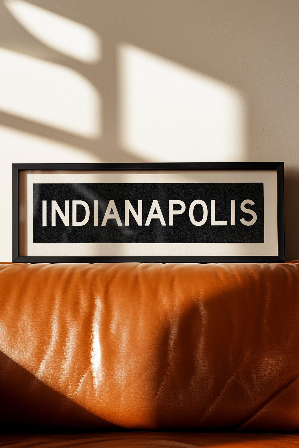 Framed Indianapolis Indiana Bus Scroll
