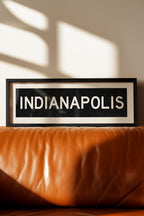 Framed Indianapolis Indiana Bus Scroll