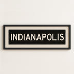 Framed Indianapolis Indiana Bus Scroll