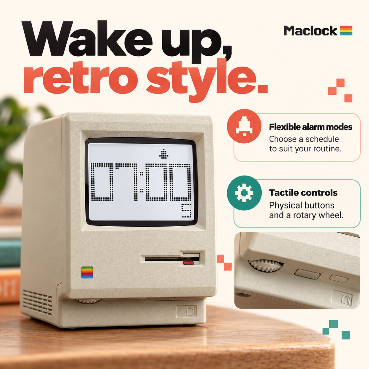Maclock Retro Alarm Clock