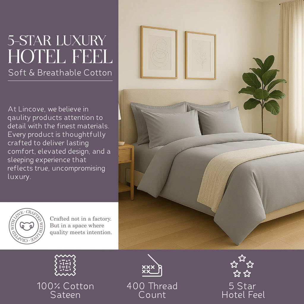 100% Cotton Duvet Cover Set - Classic Hotel Collection